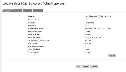 LAN WIRELESS 802.11G ACCESS POINT DISCUS Multiplay Wireless VoIP obsługuje wiele systemów zabezpieczeń.