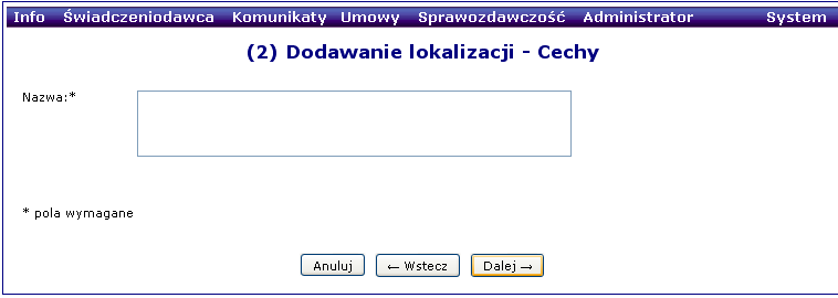 Aby zatwierdzić przycisk następnie. W następnym oknie, jeśli konieczna jest modyfikacja tych danych, to naciśnij, jeśli dane są poprawne, to przejdź do kolejnego kroku naciskając.