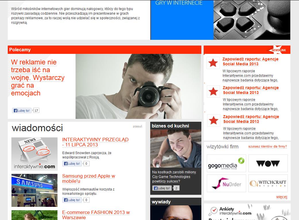 biuro prasowe promocja tekstów Teksty z biura prasowego są promowane na stronie głównej i podstronach portalu interaktywnie.com.