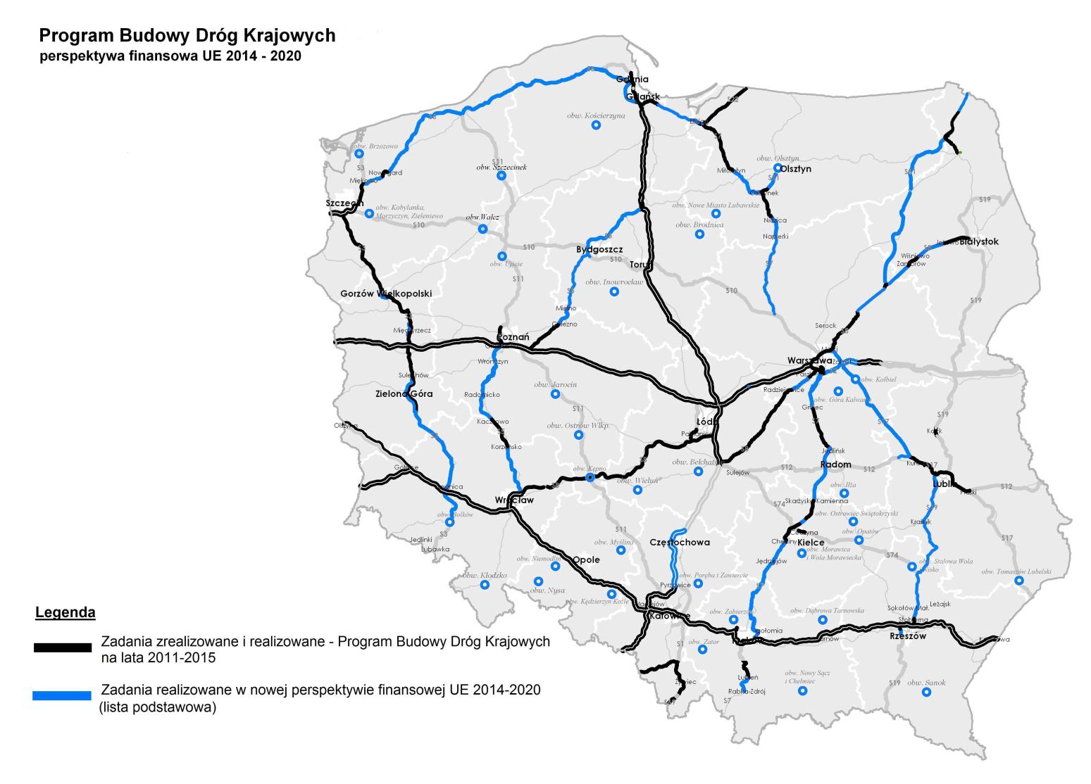 3.3. Priorytety inwestycyjne W ramach określonych celów przewiduje się realizację następujących priorytetów: budowa autostrad, budowa dróg ekspresowych, budowa obwodnic, poprawa stanu technicznego