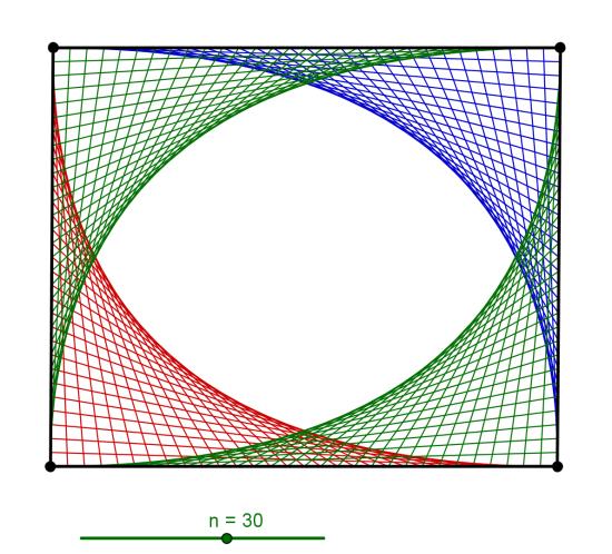 4 Utwórz Ciąg[A + i/n (B - A), i, 1, n] Podpowiedź: Utworzony został ciąg n punktów leżących na odcinku AB w odstępach równych n-tej części odcinka a.