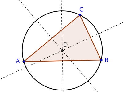 Konstrukcja okręgu opisanego na trójkącie Do tej konstrukcji wykorzystamy następujące narzędzia. Wielokąt Symetralna Nowe!