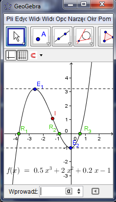 GeoGebra okno przed zmniejszeniem GeoGebra okno po zmniejszeniu Aby eksportować