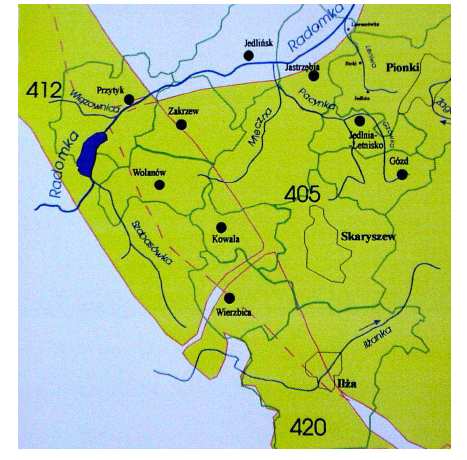 obejmuje 3220 km 2, z czego 400 km 2 podlega najwyŝszej ochronie (ONO krańce południowe gminy Jedlińsk). Utwory wodonośne pochodzą z kredy (K2). Typ zbiornika szczelinowo-porowy.