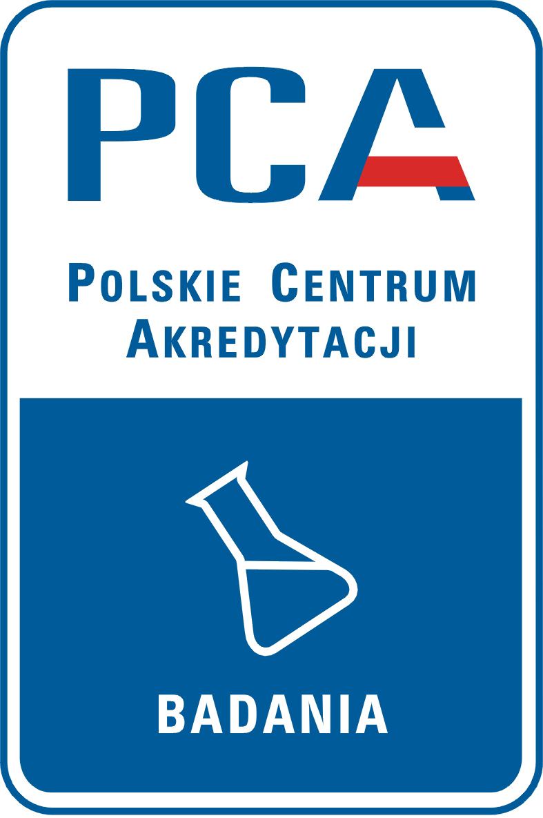 PCA akredytacji Nr AB 964 ZAKRES AKREDYTACJI LABORATORIUM BADAWCZEGO Nr AB 964 wydany przez POLSKIE CENTRUM AKREDYTACJI 01-382 Warszawa, ul.