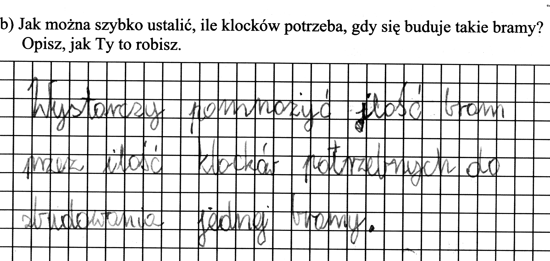 Autor następnego opisu ujawnia już tę pewność, ukazując rozumienie podanego uzasadnienia na poziomie uogólnionym.