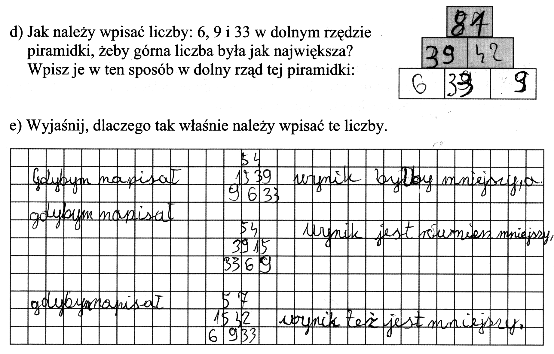 łatwe i nieskuteczne tu skojarzenia związane z przemiennością dodawania. Samodzielne odkrywanie matematycznych znaczeń buduje świadomość uczniów, czym jest rozumienie i myślenie matematyczne.