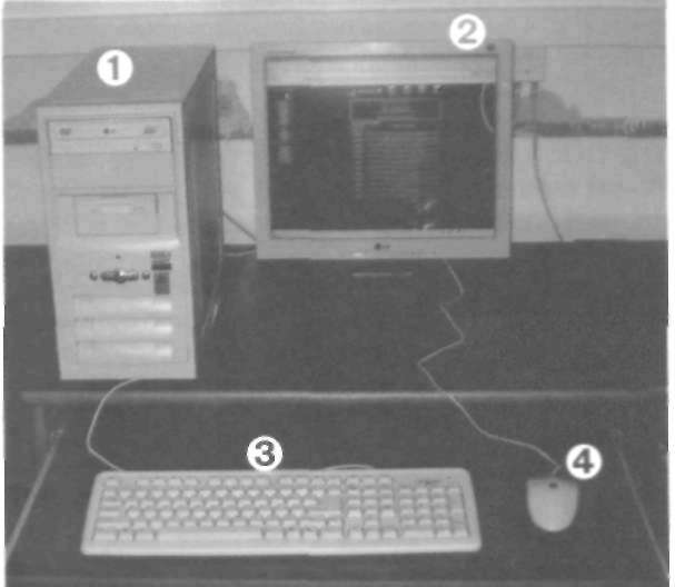 1. Komputer PC od zewnątrz 1.1. Elementy zestawu komputerowego Nasze spotkanie z techniką komputerową rozpoczniemy od zapoznania się z wyglądem i elementami typowego zestawu tworzącego komputer osobisty.