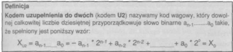 Układy cyfrowe 49 2.2.1.2. Zapis liczb ze znakiem Kod NKB umożliwia kodowanie liczb całkowitych nieujemnych.