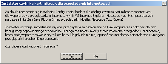 3 Instalacja czytnika i komponentów przeglądarki.