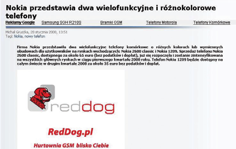 Celem tej reklamy było: kierowanie ruchu do sklepu internetowego reddog.pl; pozyskiwanie nowych użytkowników sklepu reddog.