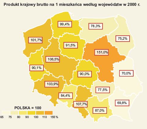 w województwie lubuskim największy udział w generowaniu wartości dodanej brutto wypracował sektor przedsiębiorstw, osiągając wartość 12045 mln zł.