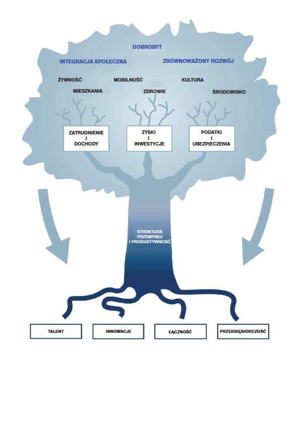 produkty i usługi; o talent- umiejętności intensywnie wykorzystujące wiedzę, obiekty edukacyjne, instytuty szkoleniowe i naukowe, zdolności przystosowawcze siły roboczej; o łączność -