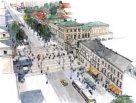 W okresie powojennym wysi ek odbudowy zepchnà na drugi plan potrzeb utrzymania w dobrym stanie ocala ych ze zniszczenia resztek przedwojennej architektury.