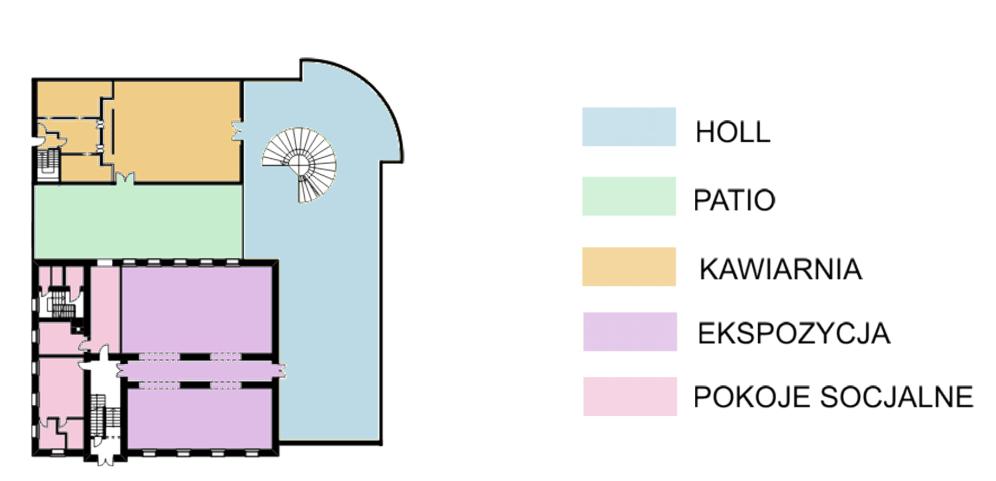 Kuchnia zimna 11,90 14. Pomieszczenie gospodarcze 3,25 5. Kawiarnia 122,39 15. Komunikacja 10,04 6. Holl 397,93 16. Pokój ochrony 12,41 7. Patio 138,27 17.