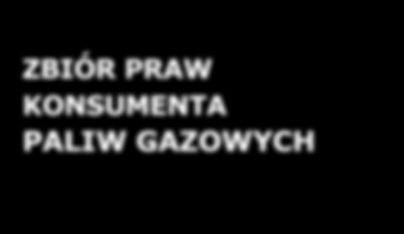 PALIW GAZOWYCH Dokument powstał we współpracy z Prezesem Urzędu Ochrony Konkurencji