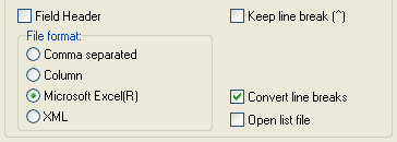 Podczas ładowania pliku Excela do PCschematic-a, wszystkie znaki końców linii są automatycznie konwertowane na znaki końców linii