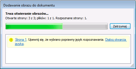 Zadania programu ABBYY FineReader wykonywane są z zastosowaniem ustawień wybranych w oknie dialogowym Opcje (Narzędzia>Opcje ).