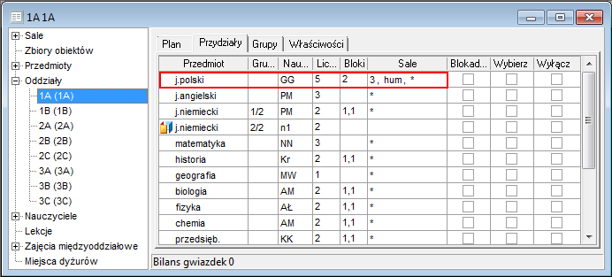 Plan lekcji Optivum. Jak przypisywać do przydziałów preferencje dotyczące sal? 4/7 - nauczycieli uczących tego przedmiotu, - oddziałów, w których występuje przedmiot.