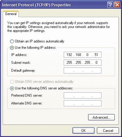 DODATEK Przypisanie statycznego adresu IP w systemie Windows XP Aby przypisać statyczny adres IP laptopowi lub komputerowi stacjonarnemu używanemu do skonfigurowania punktu dostępowego DWL-2100AP,