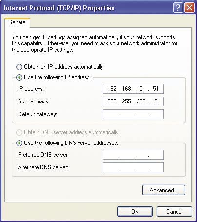 DODATEK Przypisanie statycznego adresu IP w systemie Windows XP Aby przypisać statyczny adres IP laptopowi lub komputerowi stacjonarnemu używanemu do skonfigurowania punktu dostępowego DWL-2100AP,