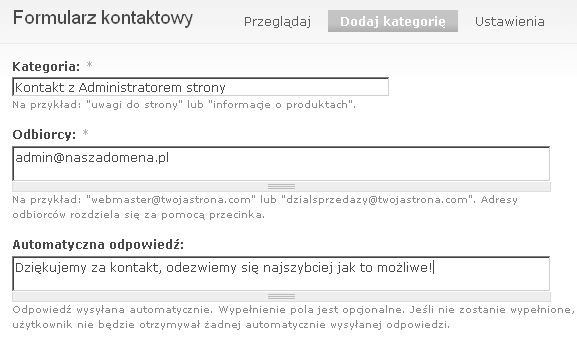 Wiele stron istnieje tylko po to, aby taki kontakt umo liwi.