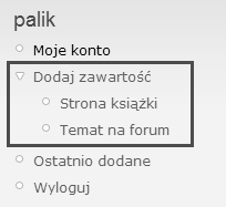 ównego. Poza podaniem cie ki, opisu i tytu u powinni my zdecydowa, czy w danej chwili element ma by widoczny (atrybut w czony), a tak e czy ma by domy lnie rozwini ty (atrybut rozwini te).