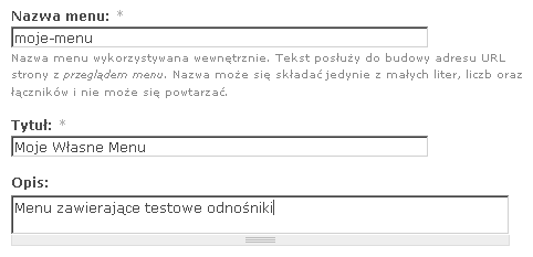 Rozdzia 4. Budowa witryny 111 Rysunek 4.23. Tworzenie nowego menu Rysunek 4.24.