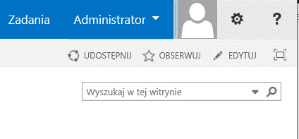 Zadanie 2: dostosowywanie strony głównej Zawartość witryny usługi SharePoint Online można łatwo dostosować do wymagań instytucji. 1. Kliknij kafelek Twoja witryna Twoja marka 2.