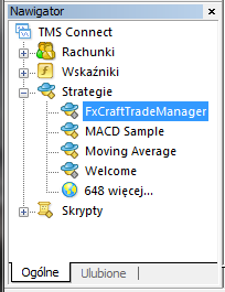 Instalacja Pobrane archiwum zip należy rozpakować. Następnie plik FxCraftTradeManager.dll należy wgrać do katalogu \katalog_mt4\mql4\libraries. Plik FxCraftTradeManager.