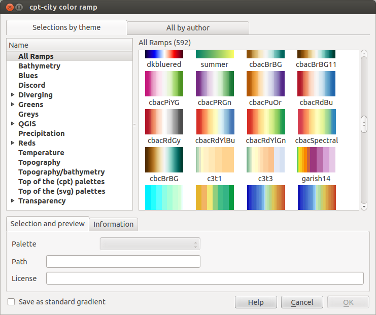 Rysunek 12.10: Example of custom gradient color ramp with multiple stops Rysunek 12.