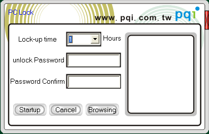 Istnieją dwie możliwości zablokowania PC-Lock, Pierwsza polega na włożeniu urządzenia do portu USB a druga polega na