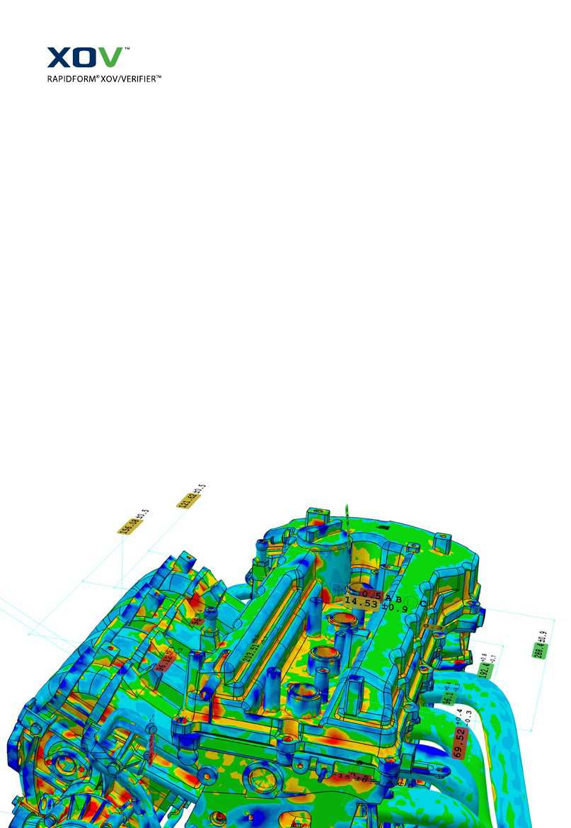 Przyspiesz proces kontroli Ze skanerem 3D oraz RAPIDFORM XOV Minimalizuj ryzyko błędów i oszczędzaj czas Zmniejszaj ryzyko wystąpienia błędów oraz przyspiesz proces kontroli poprzez bezpośredni