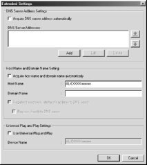 Okno dialogowe Extended Settings (Ustawienia rozszerzone) Po kliknięciu przycisku Extended Settings (Ustawienia