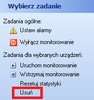 15 Axence NetTools Aby zresetować statystyki urządzenia możesz także kliknąć prawym przyciskiem myszy na danym urządzeniu i wybrać z menu kontekstowego opcję Resetuj statystyki.