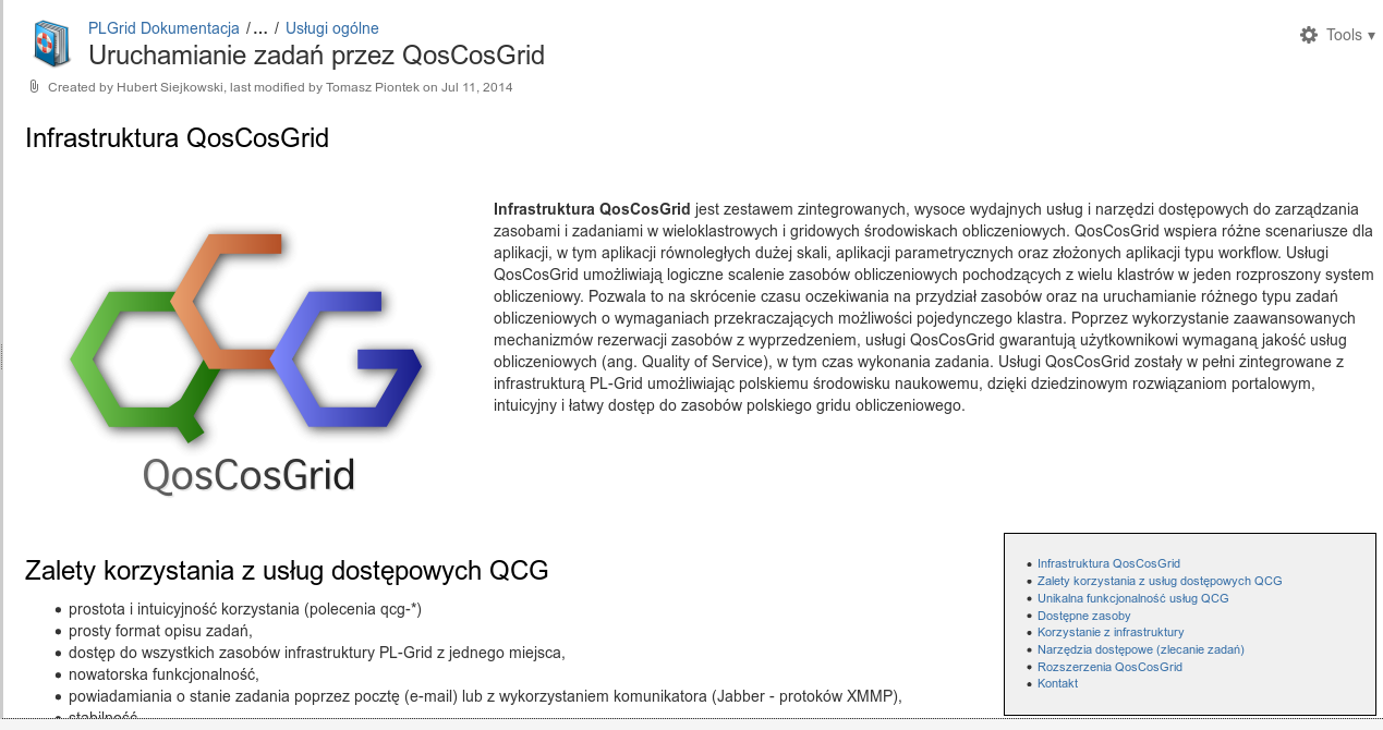 QCG Informacje