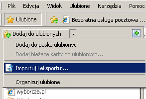 Zadanie W założonym w poprzednim zadaniu folderze Wiadomości załóż podfolder Gazety. Udostępnianie ulubionych Ulubione, zwane również zakładkami, ułatwiają łączenie się z często odwiedzanymi stronami.