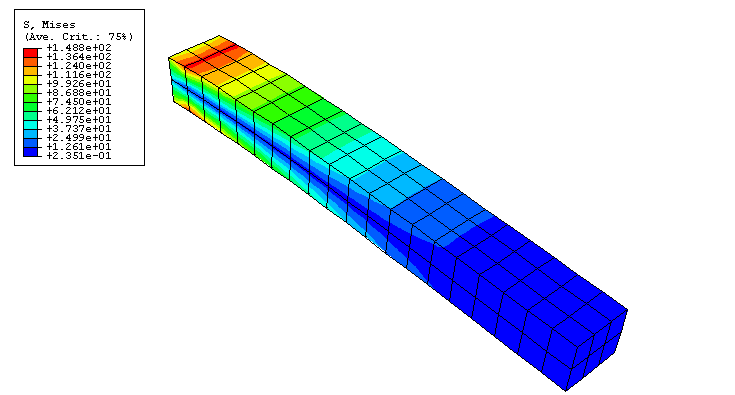 Rys. 20 Zdeformowany kształt modelu. Można użyć funkcji automatycznego dostosowywania skali obiektu do wielkości ekranu roboczego Auto-Fit View. 3.