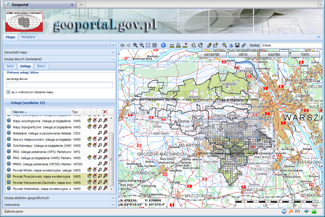 Catalogue server Implementation of CS-W 2.0.