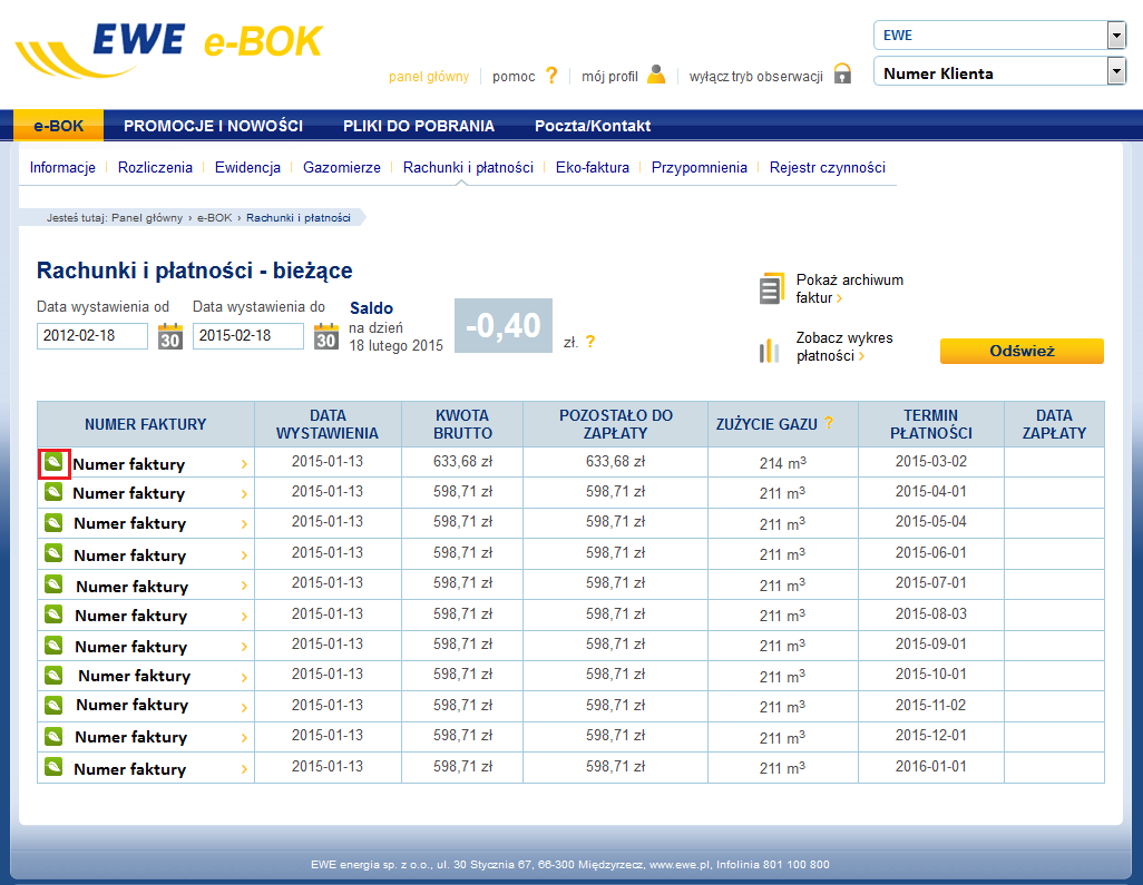 5.1.7. Przypomnienia Użytkownik ma możliwość ustawienia powiadomień dot.
