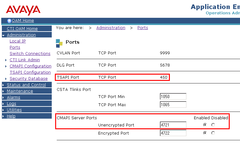 Integracja rejestratorów TRX z Avaya (ACM) - AES 4.2 Stan licencji W celu sprawdzenia statusu licencji serwera AES należy kliknąć na odnośnik Status and Control Services Summary.