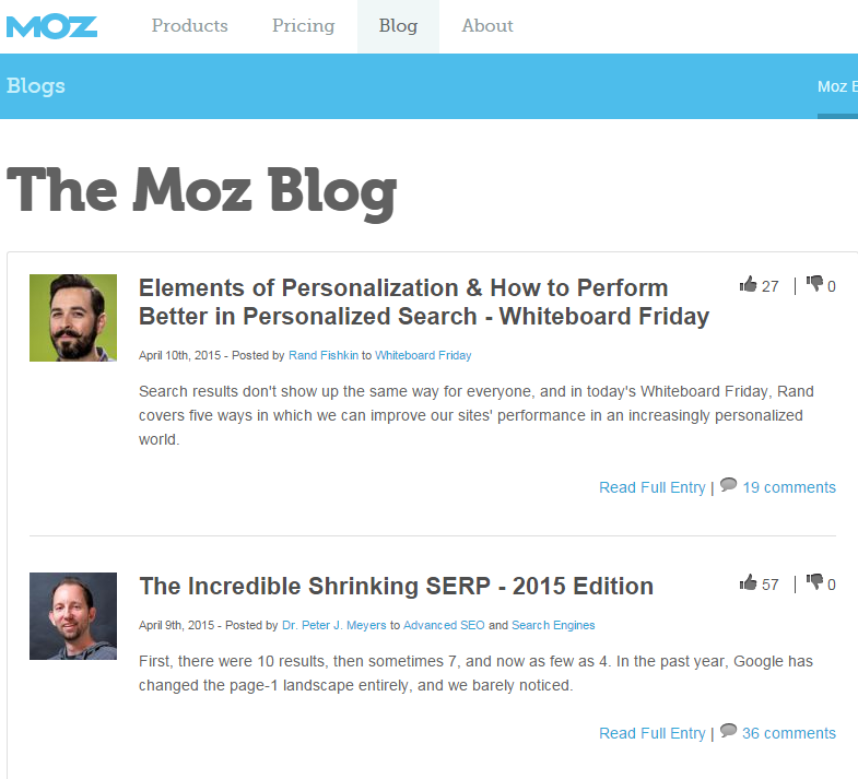 MOZ - Search Engine
