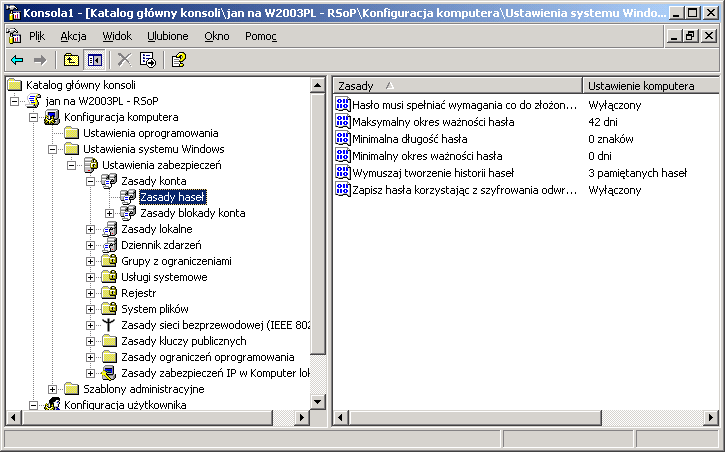 Podnoszenie poziomu funkcjonalności domeny Po uruchomieniu kreatora roli kontrolera domeny, zainstalowany serwer może obsługiwać domeny mieszane Windows 2000 i 2003.