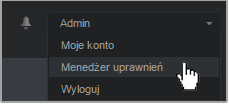 Aby określić poświadczenia do połączenia z systemami Serwera vcenter: 1. Wskaż nazwę użytkownika w prawym górnym rogu konsoli i wybierz stronę Zarządzanie Poświadczeniami. Sieć > Menu Pakietów 2.