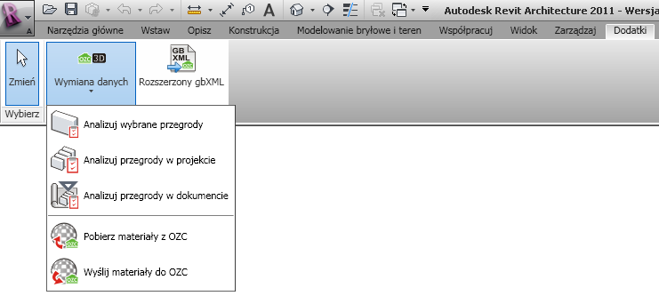 Inne wtyczki do programu Revit Architecture 2011 autorstwa firmy Sankom we współpracy z firmą Procad. Dodatkowo dostępna jest wtyczka Audytor BCC.