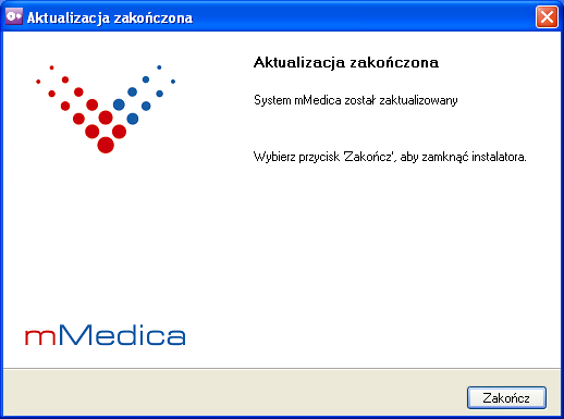 3. Należy poczekać do zakończenia instalacji. Informacja: Zostaną zaktualizowane do najnowszej wersji wszystkie składniki systemu, które zostały wybrane przy pełnej instalacji.