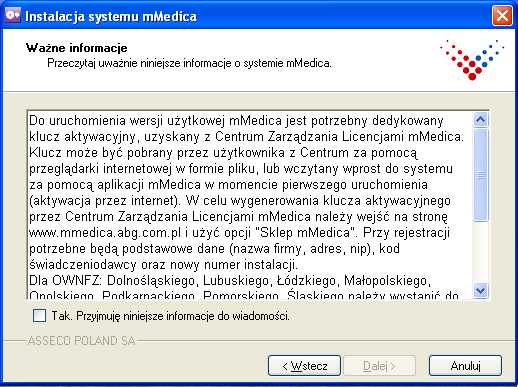 4. Wybieramy typ instalowanej bazy danych w wersji demonstracyjnej lub użytkowej. Informacja: Po wykonaniu instalacji w każdej chwili będzie możliwość doinstalowania drugiej bazy danych.