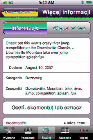 Uzyskiwanie dodatkowych informacji Stuknij w informacje.