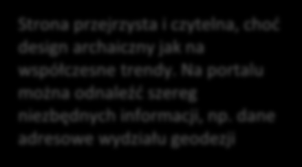 stronie głównej z odniesieniem do strony docelowej z mapami powiatu brzeskiego Strona przejrzysta i czytelna, chod