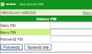 Jak zmienić hasło PIN? Zmiana hasła PIN w usłudze BZWBK24 mobile jest bardzo prosta. Po wejściu w opcję Zmień PIN wystarczy wypełnić odpowiednie rubryki, a następnie potwierdzić zmianę.